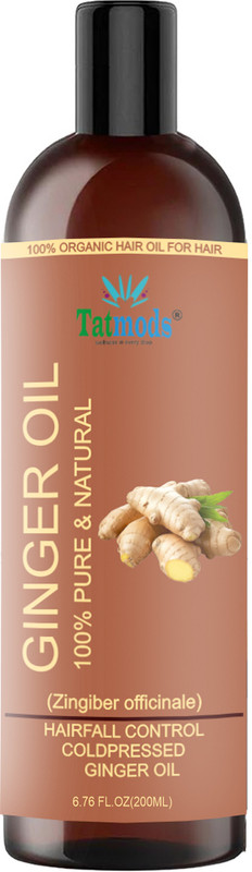 TATMODS Organics Ginger Oil 200 ml For Belly and Hair Care No Sulphates Hair Oil(200 ml)
