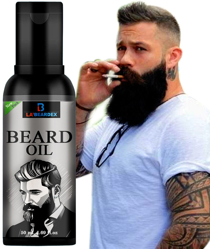 la'beardex Look rich and stylist with all advance beard growth oil with natural ingrediant. Hair Oil(50 ml)