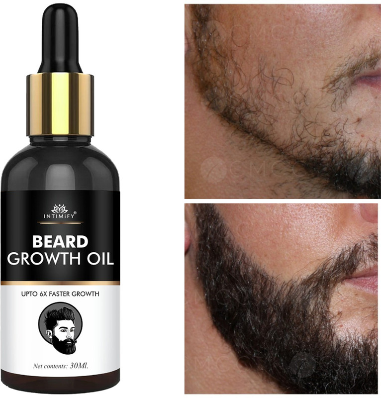 INTIMIFY Beard growth Oil Enriched With Natural Oils Promotes Thicker Beard Growth Hair Oil(30 ml)