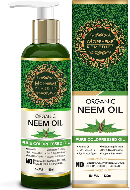 Morpheme Remedies Organic Neem Cold Pressed Oil, 120ml Hair Oil(120 ml)