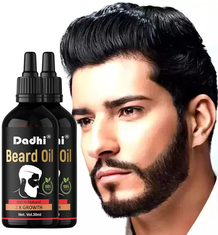Dadhi Beard Oil Fast-Absorbing Beard Serum Beard hair Growth combo (PAck of 2) Hair Oil(30 ml)