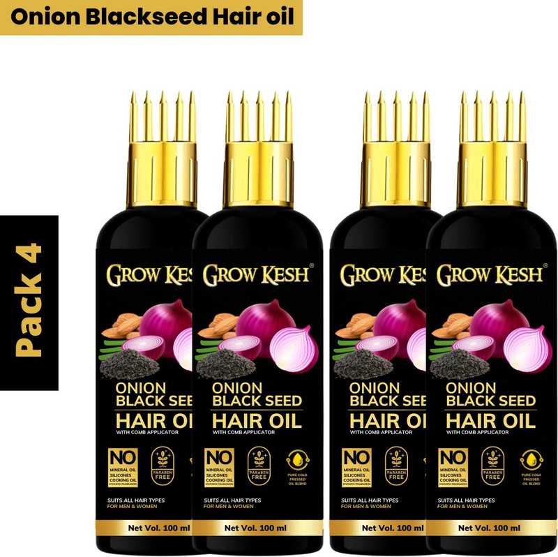 Phillauri Black Seed Onion Hair Oil – WITH COMB APPLICATOR – Controls Hair Fall Hair Oil (400 ml)