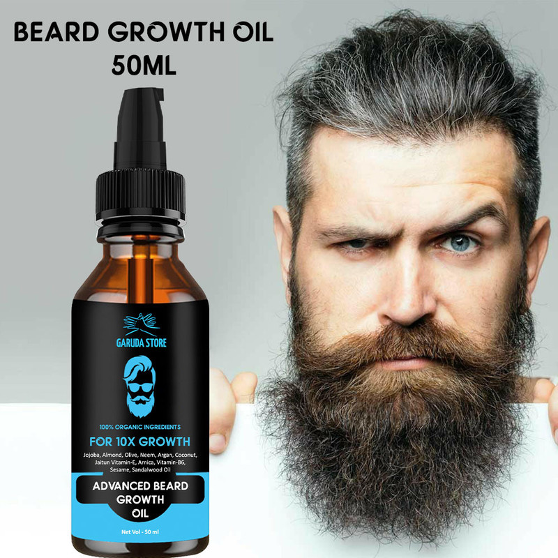 Garuda Store Beard Oil for Shiny Beard Gives Beard Healthy Shine The Must-Have for Every Man Hair Oil(50 ml)