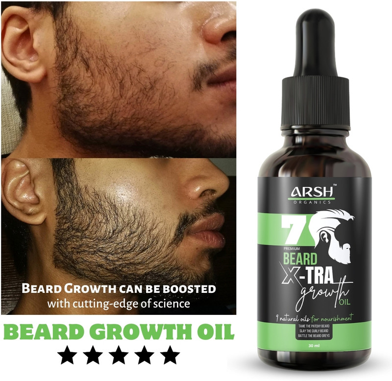 Arsh Organics Beard Oil Supreme Quality With Vitamin E, For Growth, Nourishment & Shine Hair Oil(30 ml)