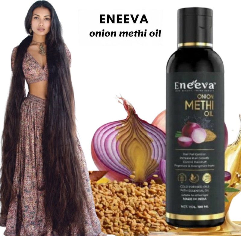eneeva onion methi hair growth oil 100ml Hair Oil(100 ml)