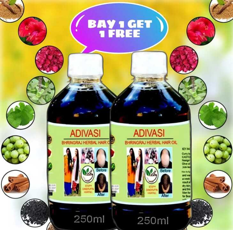 Adivasi BHRINGRAJ amala GREEN JADIBUTI Hair Oil (250 ml) Hair Oil(500 ml)