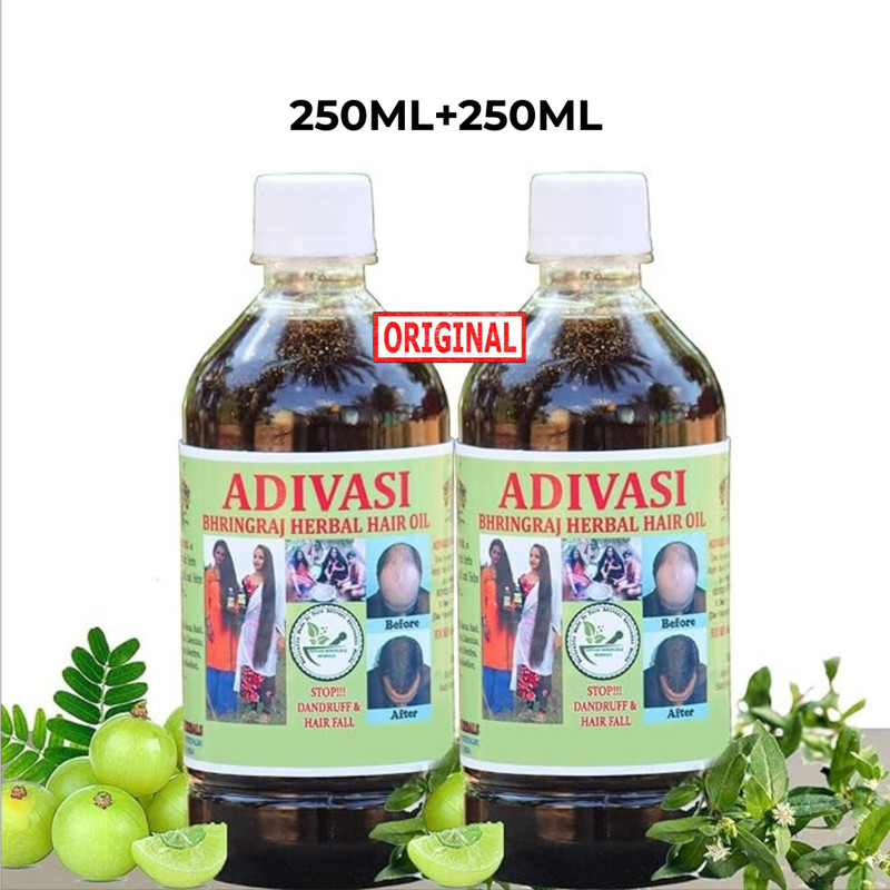 Adivasi Ayurvedic Jadibutti Mixed PRTI Bhringraj Hair Oil(500 ml)