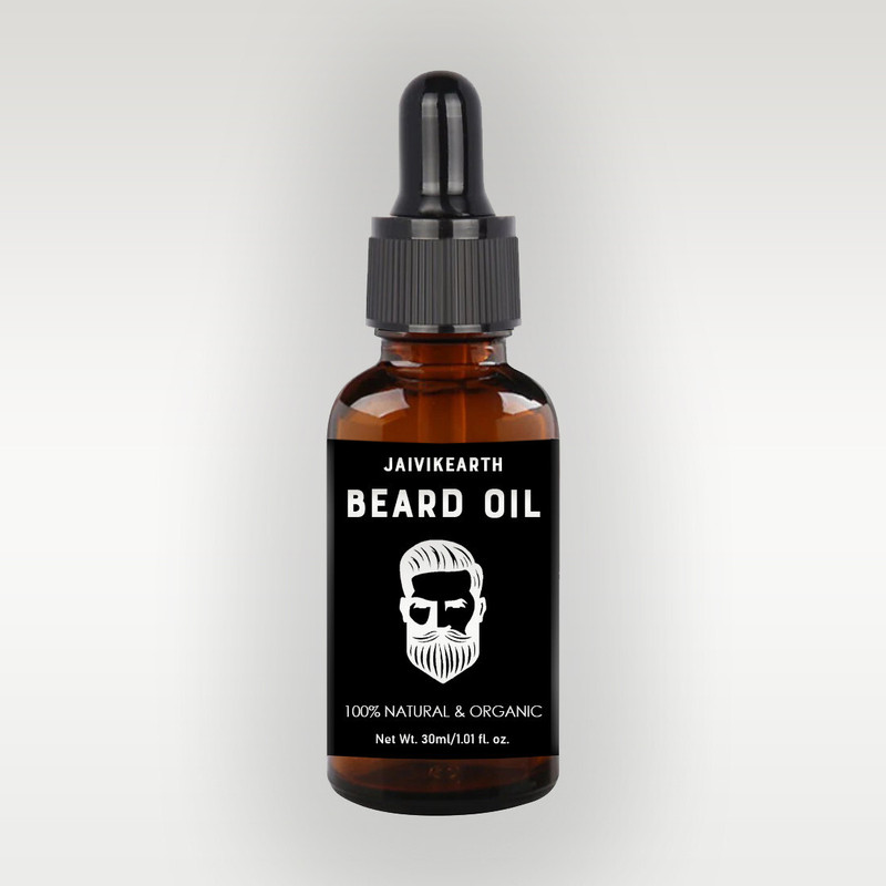 Jaivik Earth ™ Hair Growth Oil,Beard growth oil for men.beard growth.Patchy Beard Hair Oil(30 ml)