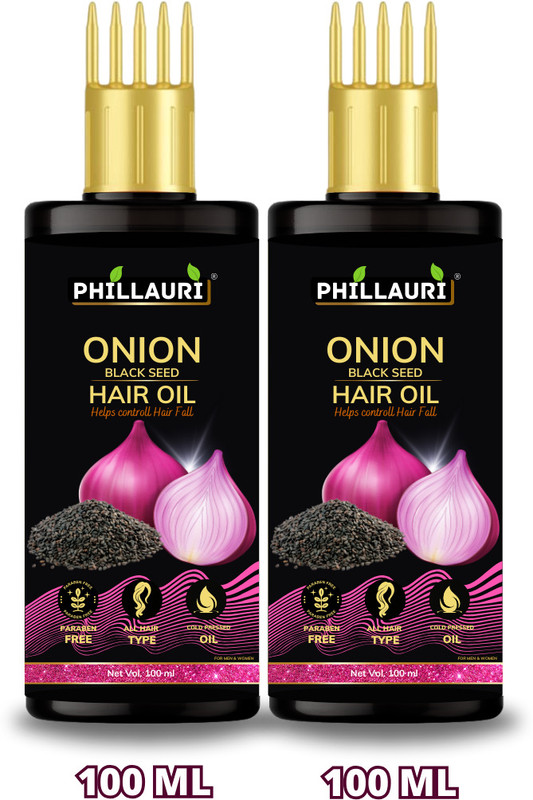 Phillauri Onion Blackseed Ayurvedic Hair oil (Pack 2) Hair Oil(200 ml)