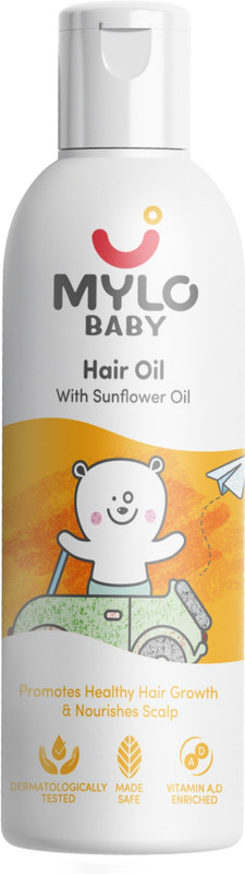 MYLO Baby Hair Oil | Promotes Hair Growth | Goodness of Avocado, Argan & Castor oil Hair Oil(100 ml)