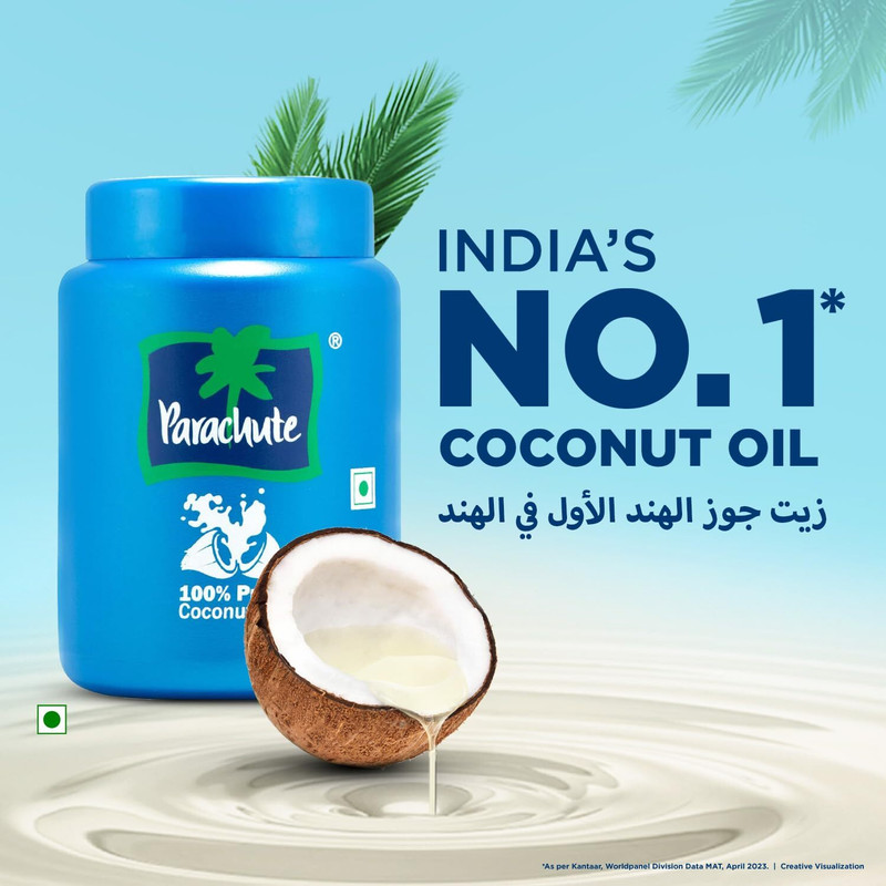 Parachute Advansed Pure Coconut Oil Jar Pack 500ml pack of 1 Hair Oil(500 g)