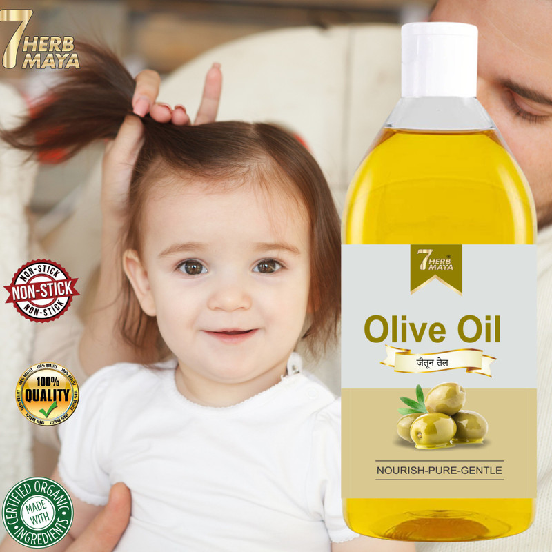 7Herbmaya Olive Oil With Vitamin E & K For Moisturizing & Hydrating Dry Skin Hair Oil(50 ml)
