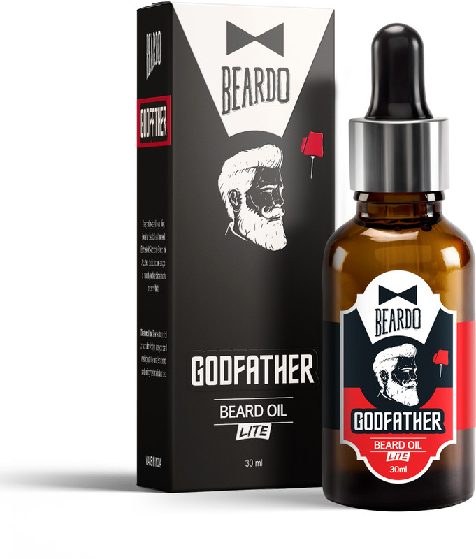 BEARDO Godfather Lite Beard and Moustache Oil, 30 ml | Non-Sticky, Light Beard Oil for Men| Pleasant Fragrance | Ideal for daily use|Nourishes and Strengthens Beard | Provides Shine to Beard | Prevents dry and flaky beard Hair Oil(30 ml)