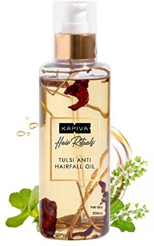 Kapiva Tulsi Anti Hairfall Oil | 100% Ayurvedic Oil for Hairfall Hair Oil(200 ml)