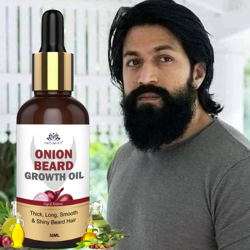 INTIMIFY Onion Beard Growth Oil For Men, Mustache hair growth oil 30 ml Hair Oil(30 g)