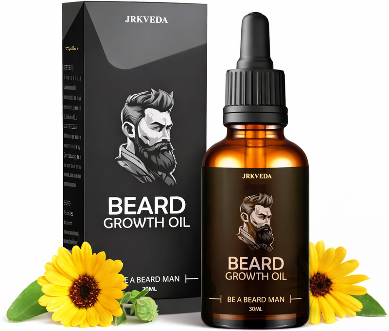JRKVEDA Hydrate, soften, and strengthen beard with essential beard oil Hair Oil(30 ml)