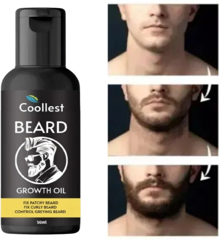 coollest Beard Growth Oil More Beard Growth, With Redensyl, 8 Natural Oils Hair Oil(50 ml)