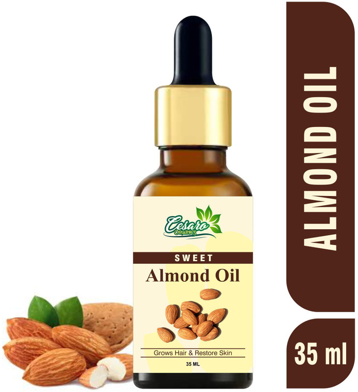 Cesaro Organics Cold Pressed - Sweet Almond Oil - For Skin & Hair Oil(35 ml)