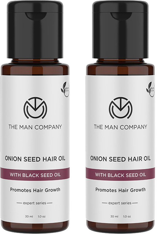 THE MAN COMPANY Onion Seed Hair Oil For Men With Almond, Olive Oil & Vitamin E Hair Oil (60 ml)
