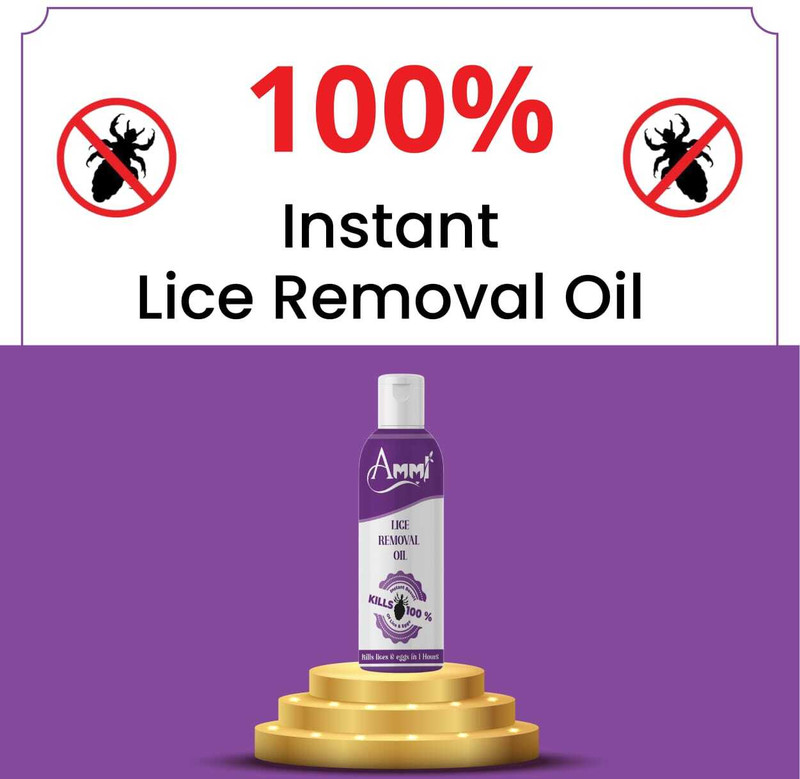 Ammi Ayurvedic Head Lice Treatment | Nit & Egg Removal Hair Oil(100 ml)