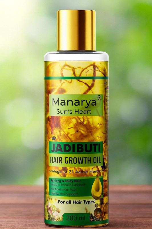 Manarya Ayush Certified Baby Hair Oil with Coconut, Almond & Sesame| Paraben & SLS Free Hair Oil(200 ml)