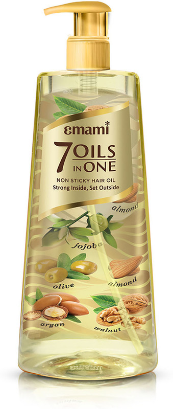 EMAMI 7 Oils In One Hair Oil Makes Hair 20X Stronger And Manageable Hair Oil(650 ml)