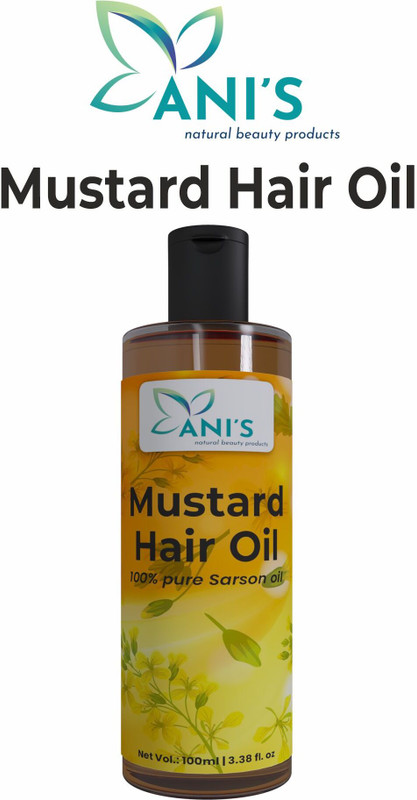 ANI'S Certified Pure Mustard Oil For Hair Growth, Baby Massages & Skin  Hair Oil(100 ml)