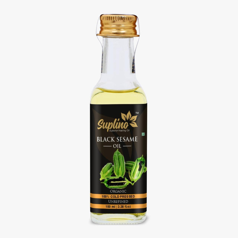 SUPLINO Black Sesame Oil | Til Ka Tel | Gingelly Oil | Body Oil | 100 ml(100 ml)