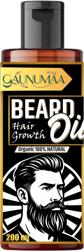 Gaunumaa Beard Oil For Softens Beard Hair With Amber 200ml Hair Oil(200 ml)