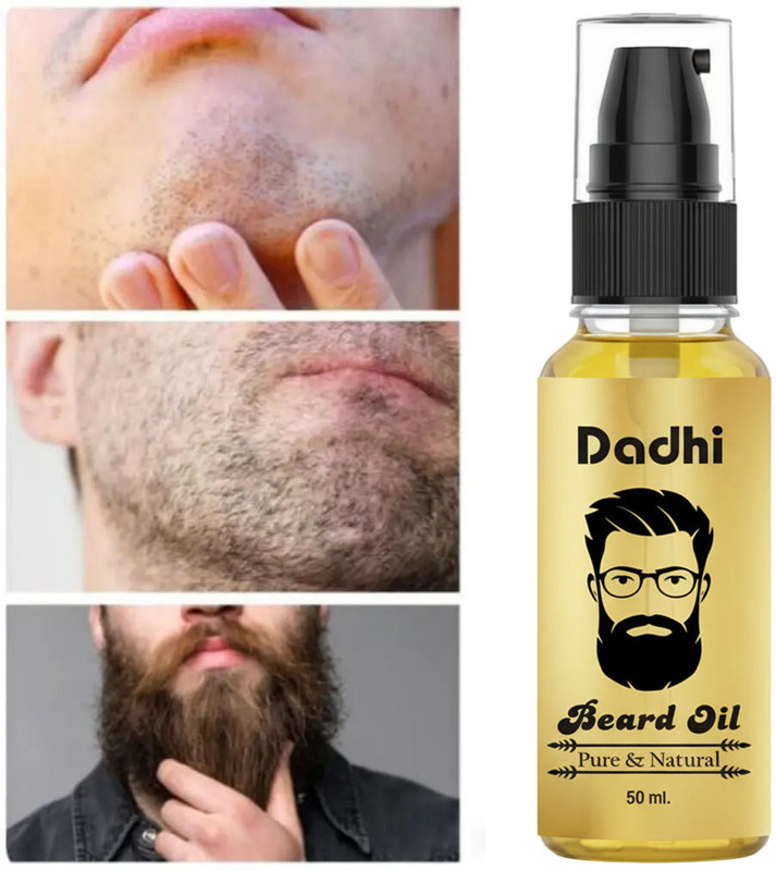 Dadhi Herbal Beard Growth Oil Gold for Smooth & Dense Beard – 50ml Hair Oil(50 ml)