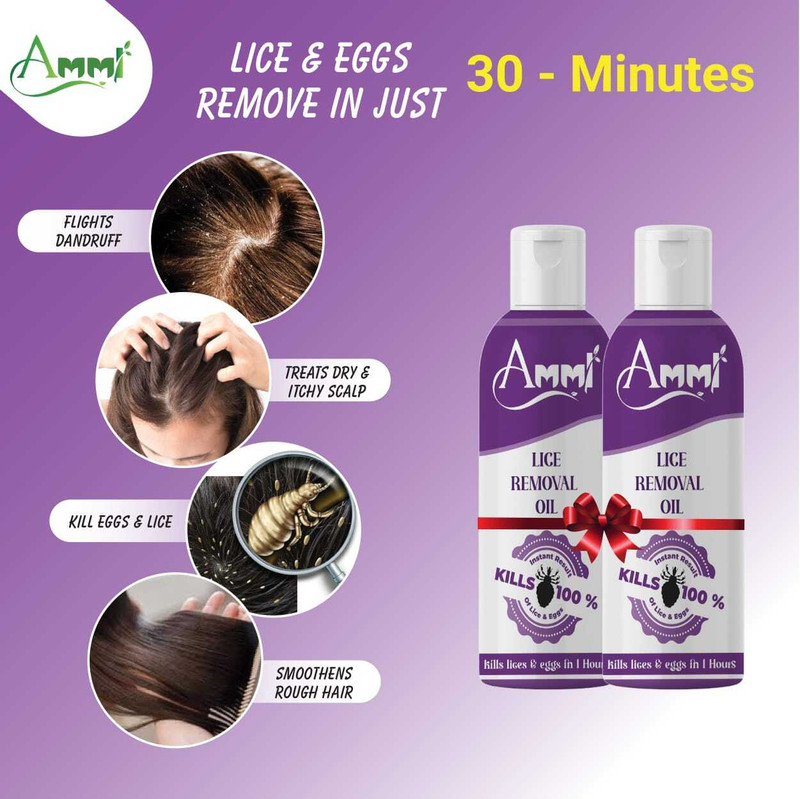 Ammi Essential Oils for Hair & Scalp |Supports Nit Removal lice oil Hair Oil(100 ml)