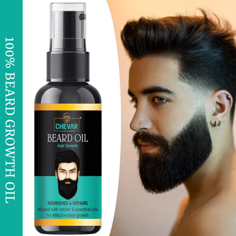 Chevar Advanced Beard Growth Oil For Men And Boys (Parabean Free) Beard oil Hair Oil(50 ml)