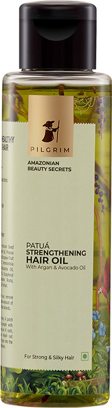 Pilgrim Patua Strengthening Hair Oil with Argan & Avocado for Strong,Smooth, Silky Hair Hair Oil(115 ml)