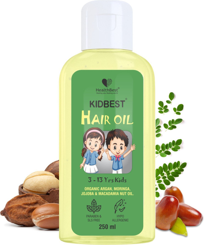 HealthBest Kidbest Hair Oil for Kids| Hair Growth | Damaged Hair | 250 ML Hair Oil(250 ml)