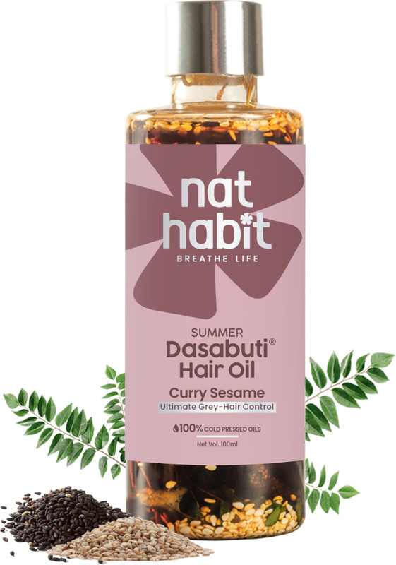 Nat Habit Curry Sesame Summer Hair Oil For all hair & scalp Hair Oil(100 ml)