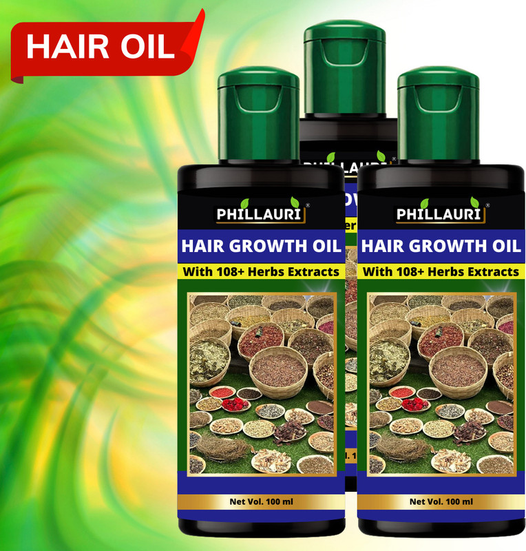 Phillauri Natural Jadibuti Hair Oil For Hair Growth & Anti Dandruff Hair Oil(300 ml)