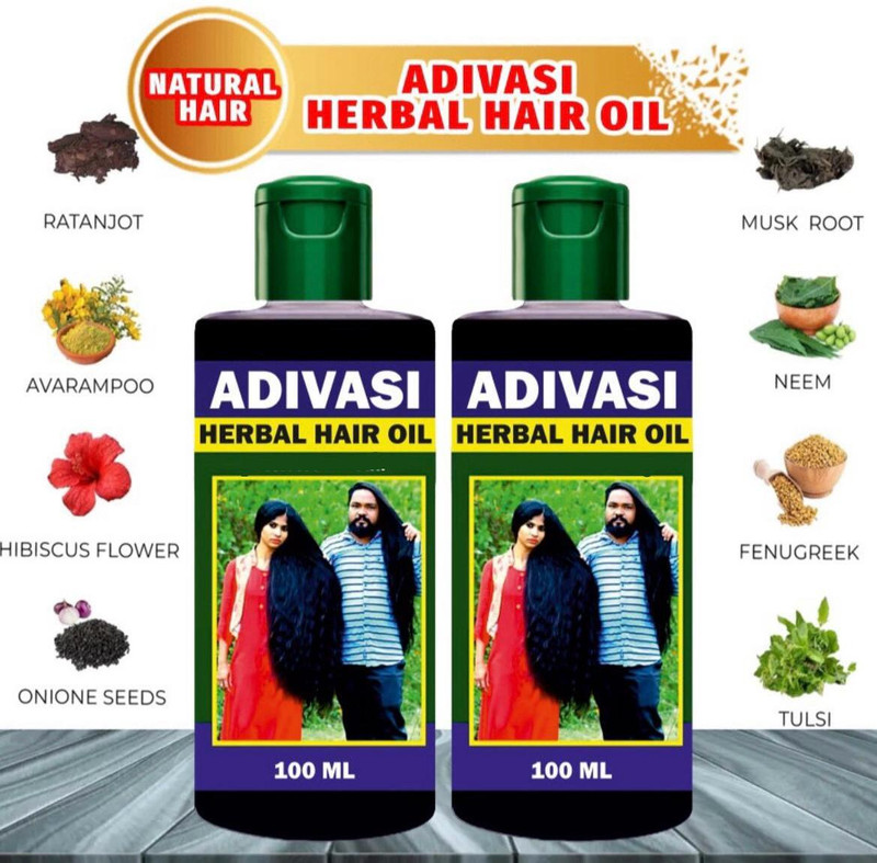 Adivasi Natural Neelgiri Hair Growth Oil 200ml Hair Oil(200 ml)