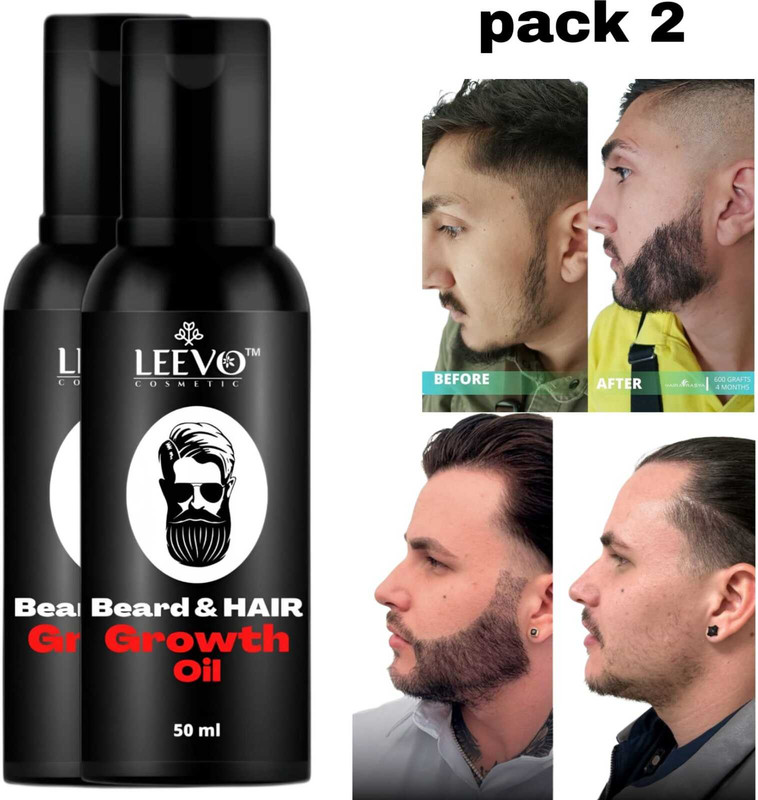 LEEVO Natural Beard Oil for Reducing Beard Dryness and Enhancing Shine Hair Oil(100 ml)