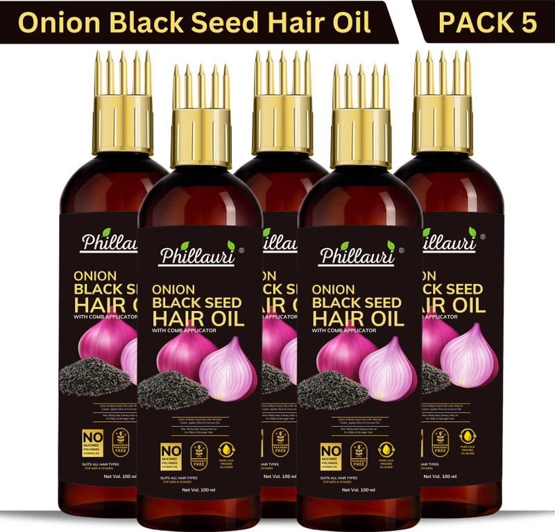 Phillauri Onion Oil For Hair Regrowth Aryuvedic Hair Oil 100Ml (Pack Of