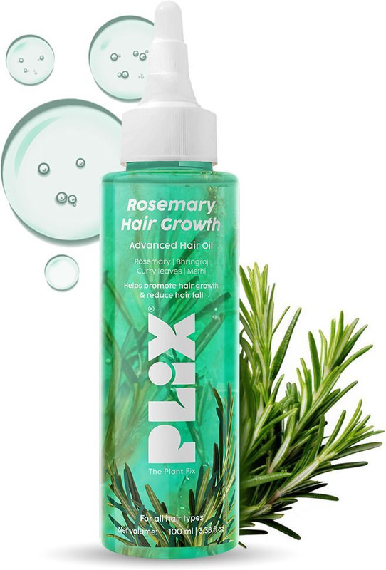 The Plant Fix Plix Rosemary Hair Growth Advanced Hair Oil | Reduces Hair Fall & Strengthens Hair | Hair Oil(100 ml)