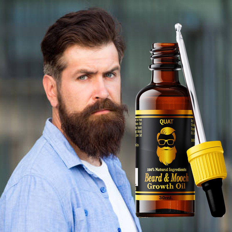 QUAT "GrowthGuru: Craft Your Perfect Beard with Our Oil Formula" Hair Oil(30 ml)