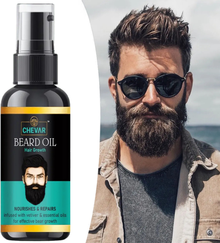 Chevar Natural Beard Growth Oil- For Stimulating fast Beard Growth Hair Oil(50 ml)