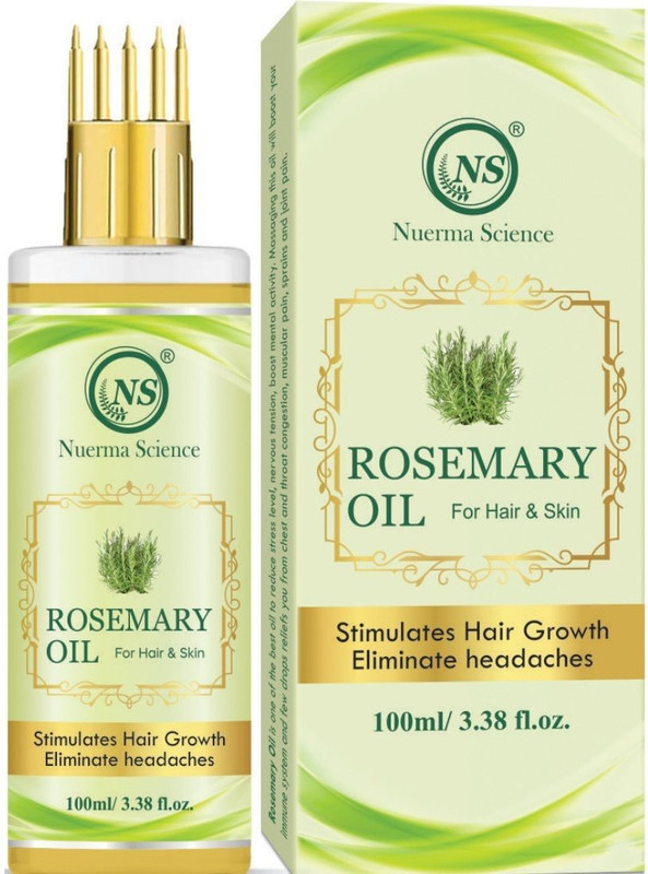 Nuerma Science Rosemary Oil for Anti-Dandruff and Stimulate Hair Growth, Shiner & Heavier, Fuller Hair Hair Oil(100 ml)