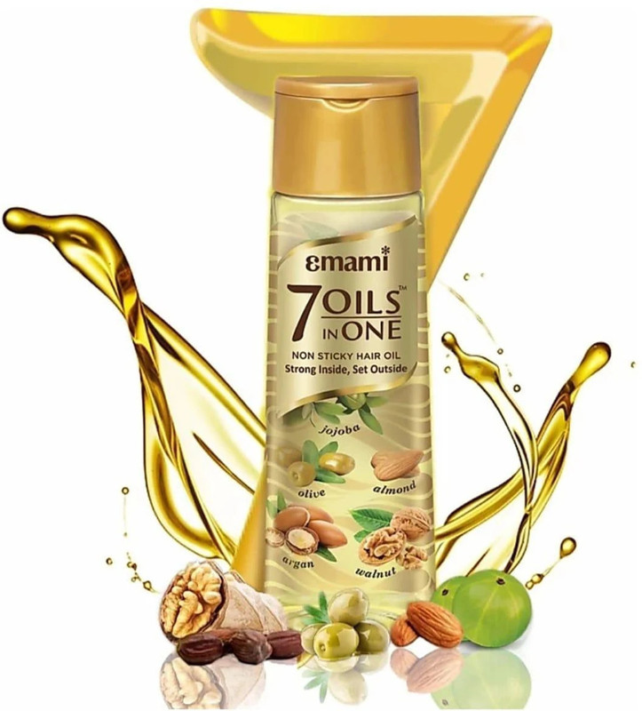 EMAMI HAIR OIL 7 OILS IN OME 500ML Hair Oil(500 ml)