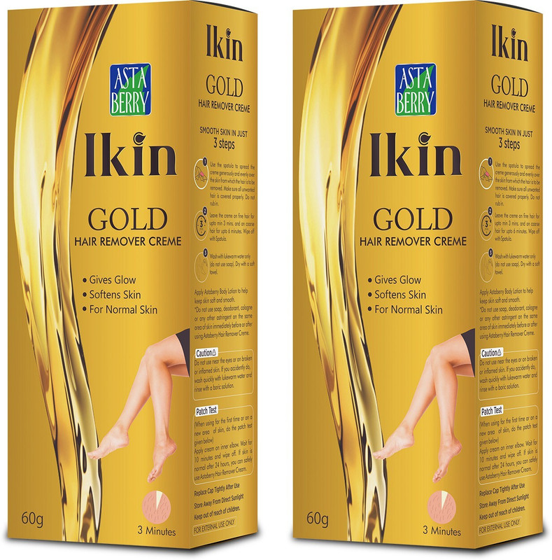 Ikin Gold Hair Remover Cream Cream(120 g, Set of 2)
