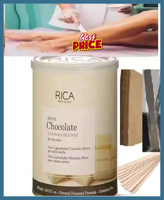 Reya PREMIUM RICA WHITE CHOCLATE WAX , FREE WAXING KIT Wax(800 g)