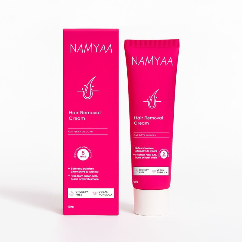 Namyaa Hair Removal Cream For Women| Suitable For Underarms, Bikini Line| Pack of 1 Cream(120 g)