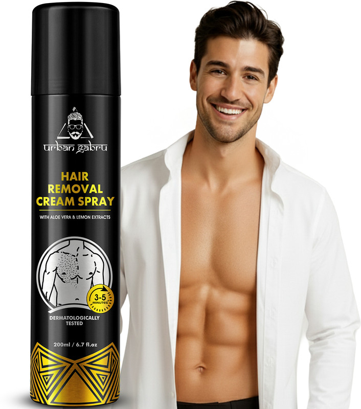 urbangabru Hair Removal Cream Spray With Aloevera & Lemon Extracts Spray(200 ml)