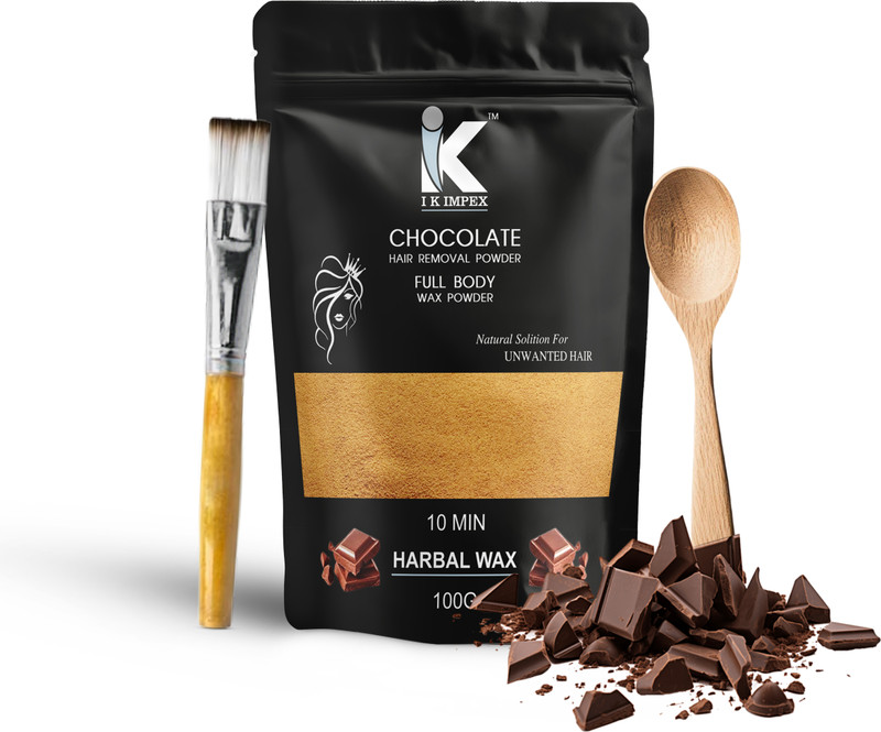 I K IMPEX Best Chocolate Hair Removal Wax Powder Full Body Wax Wax Powder for Men & Women Powder(100 g)