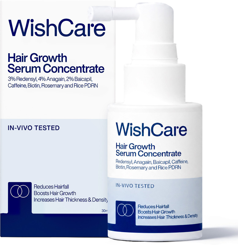 WishCare Hair Growth Serum | 3% Redensyl, 4% Anagain, 3% Baicapil | For Hairfall Control(30 ml)